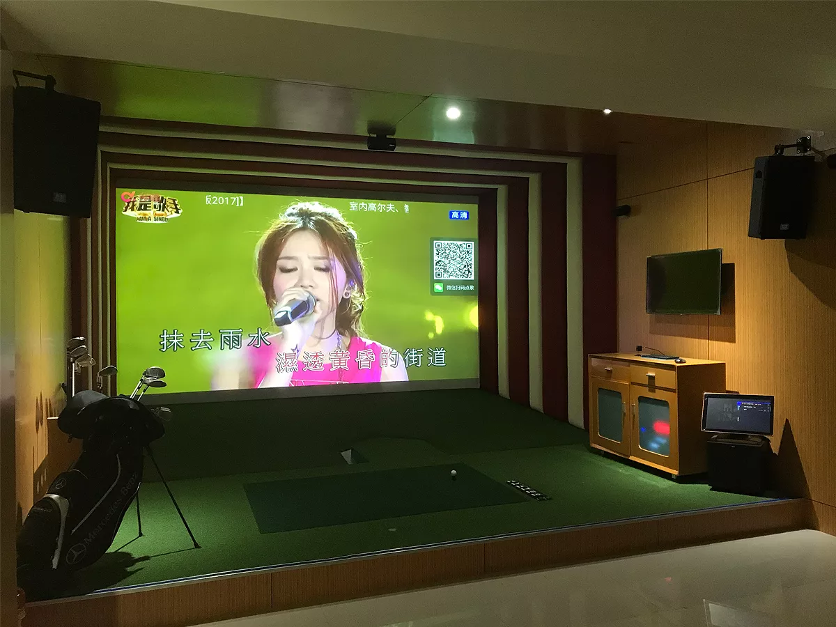 影院、KTV、室内高尔夫三合一系统，共用空间，节省造价费用。